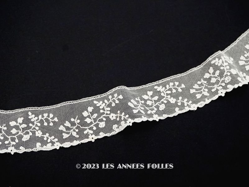 画像1: 19世紀 アンティーク ニードルレースのアプリカシオン 90cm