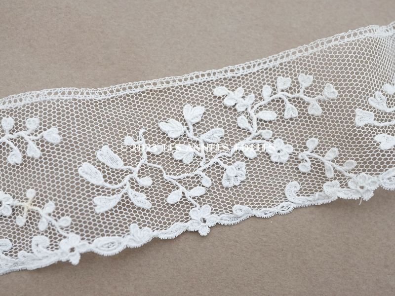 画像7: 19世紀 アンティーク ニードルレースのアプリカシオン 90cm