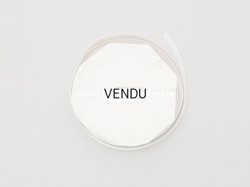 画像6: 19世紀 アンティーク シルク製 サテンリボン 極細 5mm幅  エクリュ 2.7m ベビー用ボネ