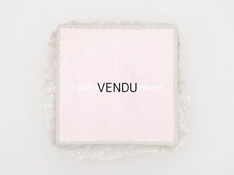 画像3: アンティーク シルク製 ロココモチーフ＆レース&ロココトリム カルトナージュボックス 