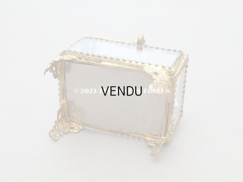 画像8: 19世紀 アンティーク ジュエリーボックス ラズベリーピンクのシルク製クッション