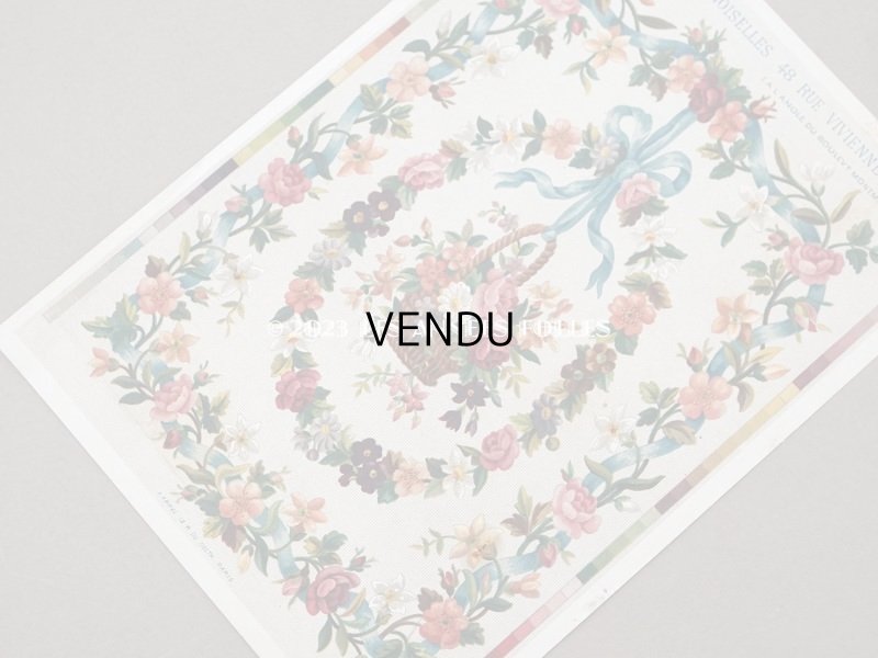 画像4: 19世紀末 アンティーク プチポワンの図案 - JOURNAL DES DEMOISELLES -