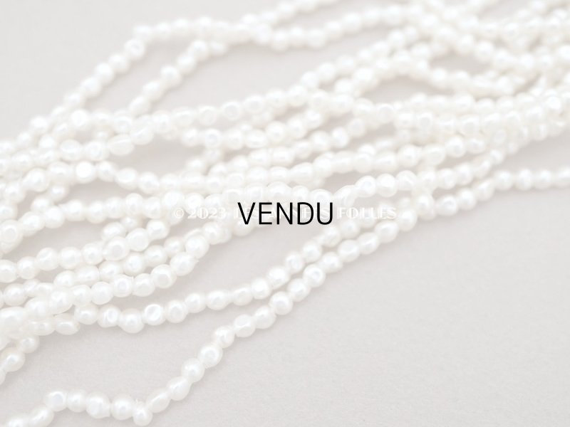 画像3: 1910~1920年頃 アンティーク 極小 3mm バロックパール スフレビーズ 約1230ピース 吹きガラス製ビーズ