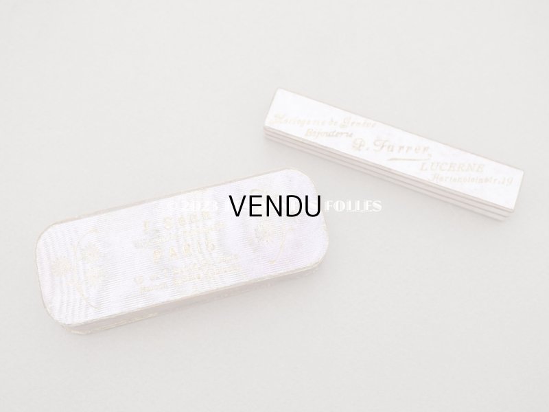 画像6: 1900年頃 アンティーク マーガレットのジュエリーボックス ライラック色