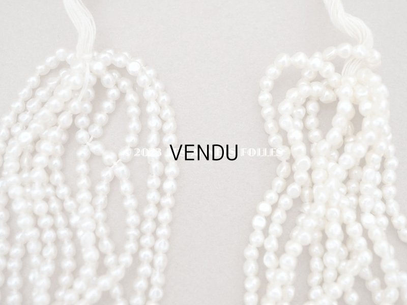 画像6: 1910~1920年頃 アンティーク 極小　2.5×2.6mm　バロックパール スフレビーズ　 約1360ピース 吹きガラス製ビーズ