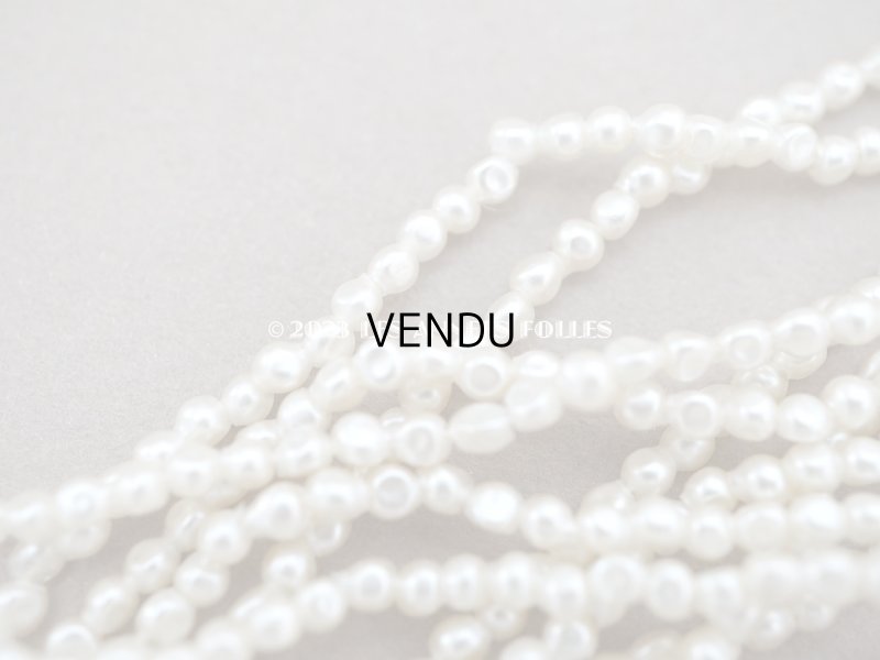 画像4: 1910~1920年頃 アンティーク 極小 3mm バロックパール スフレビーズ 約1230ピース 吹きガラス製ビーズ