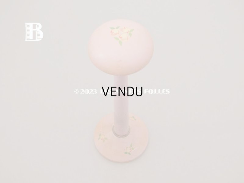 画像11: アンティーク ハットスタンド 薔薇のハンドペイント　ピンク