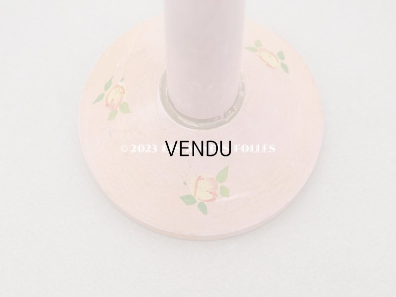 画像13: アンティーク ハットスタンド 薔薇のハンドペイント　ピンク