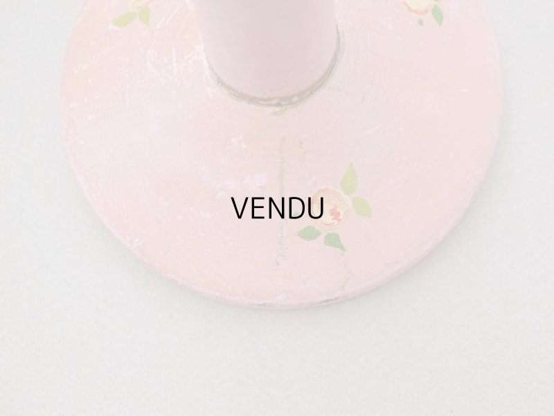 画像8: アンティーク ハットスタンド 薔薇のハンドペイント　ピンク