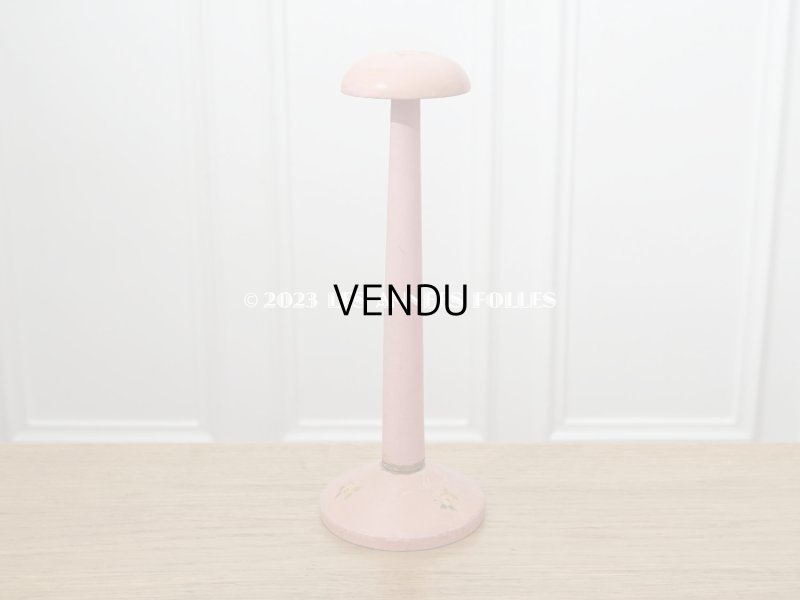 画像4: アンティーク ハットスタンド 薔薇のハンドペイント　ピンク