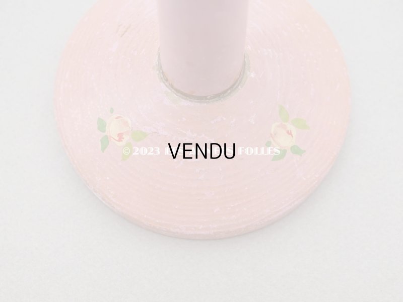 画像21: アンティーク ハットスタンド 薔薇のハンドペイント　ピンク