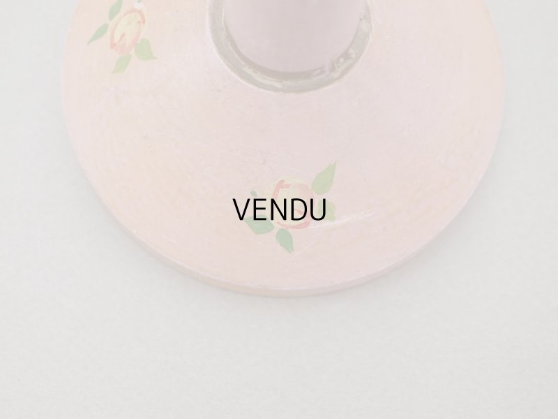 画像14: アンティーク ハットスタンド 薔薇のハンドペイント　ピンク