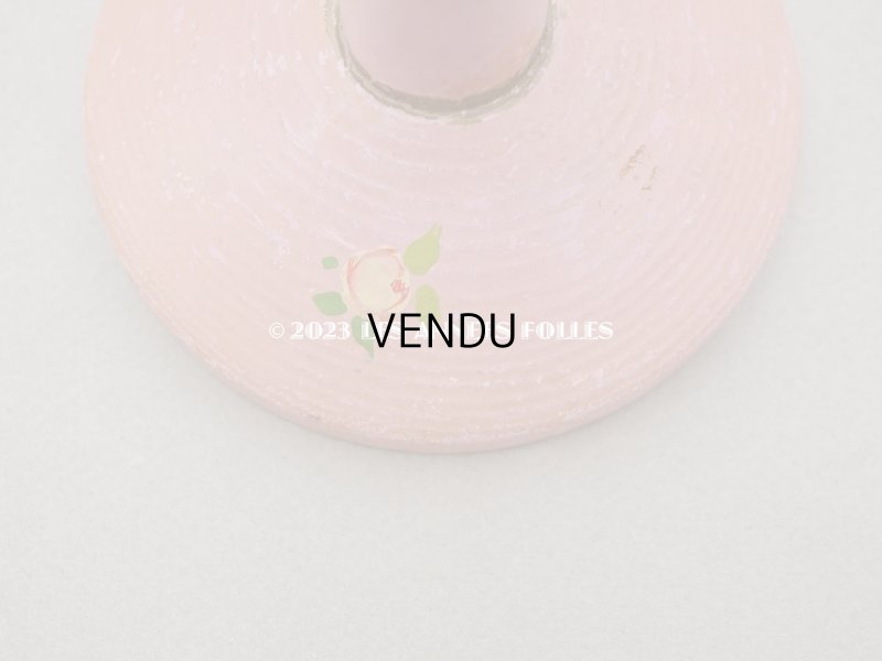 画像20: アンティーク ハットスタンド 薔薇のハンドペイント　ピンク