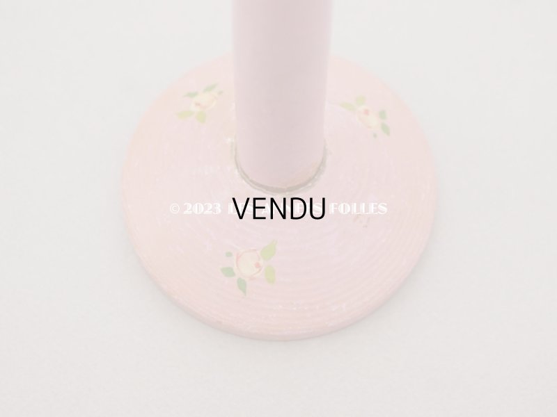 画像19: アンティーク ハットスタンド 薔薇のハンドペイント　ピンク