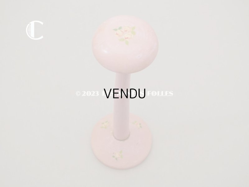 画像17: アンティーク ハットスタンド 薔薇のハンドペイント　ピンク