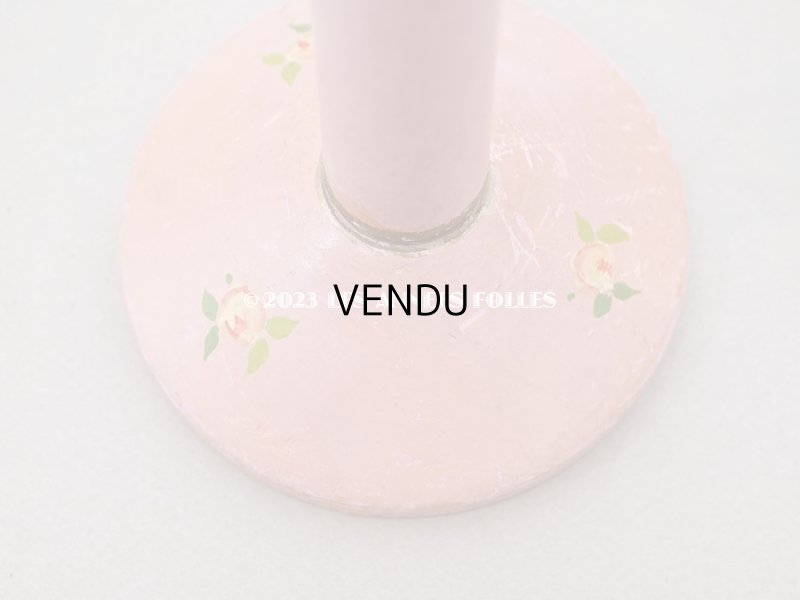 画像9: アンティーク ハットスタンド 薔薇のハンドペイント　ピンク