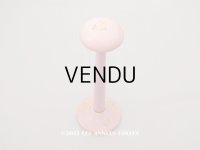 アンティーク ハットスタンド 薔薇のハンドペイント　ピンク