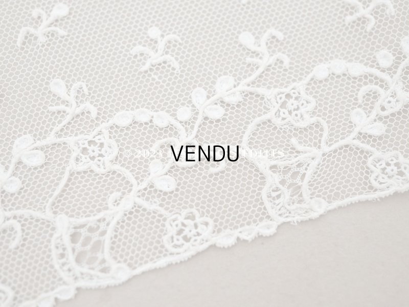 画像7: 19世紀 アンティーク ニードルレース アランソンレース 新品同様 33cm【 ポワン・ダランソン 】