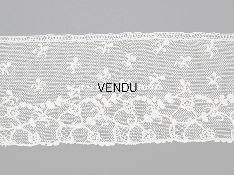 画像5: 19世紀 アンティーク ニードルレース アランソンレース 新品同様 33cm【 ポワン・ダランソン 】