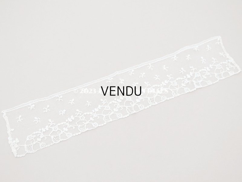 画像8: 19世紀 アンティーク ニードルレース アランソンレース 新品同様 33cm【 ポワン・ダランソン 】