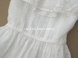 画像6: 1900年頃 アンティーク ベビー用ドレス ドール用ドレス　オフホワイト リノン＆ヴァランシエンヌレース