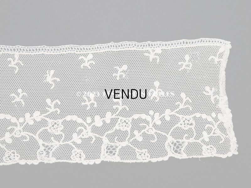 画像6: 19世紀 アンティーク ニードルレース アランソンレース 新品同様 33cm【 ポワン・ダランソン 】