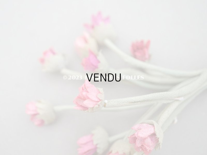 画像4: アンティーク デイジーの蕾の布花 11輪のセット