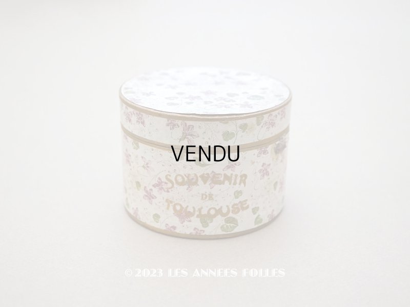 画像1: アンティーク 菫の砂糖菓子の紙箱 VIOLETTES DE TOULOUSE