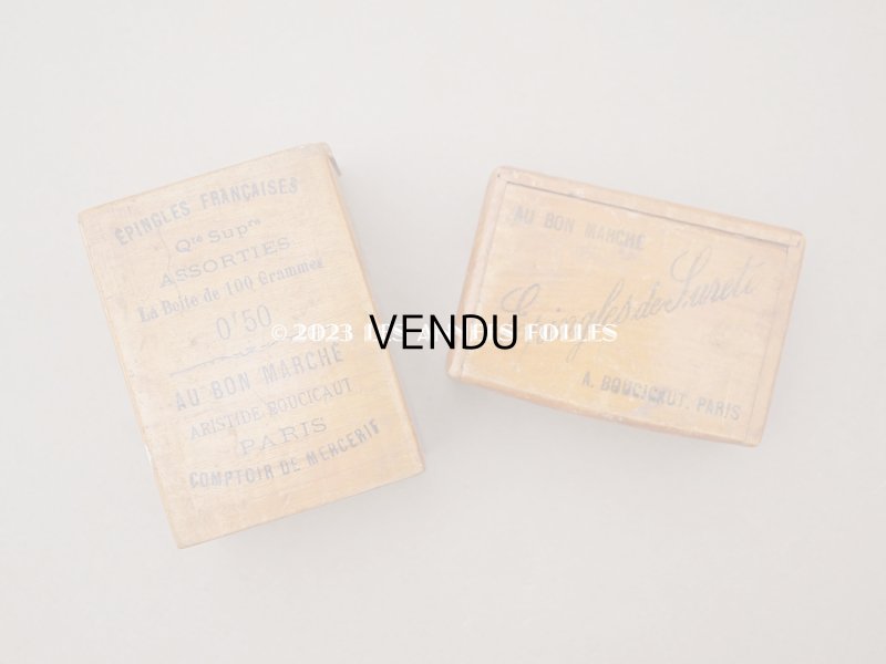 画像8: アンティーク ボンマルシェのエパングルケース 木箱 - AU BON MARCHE -