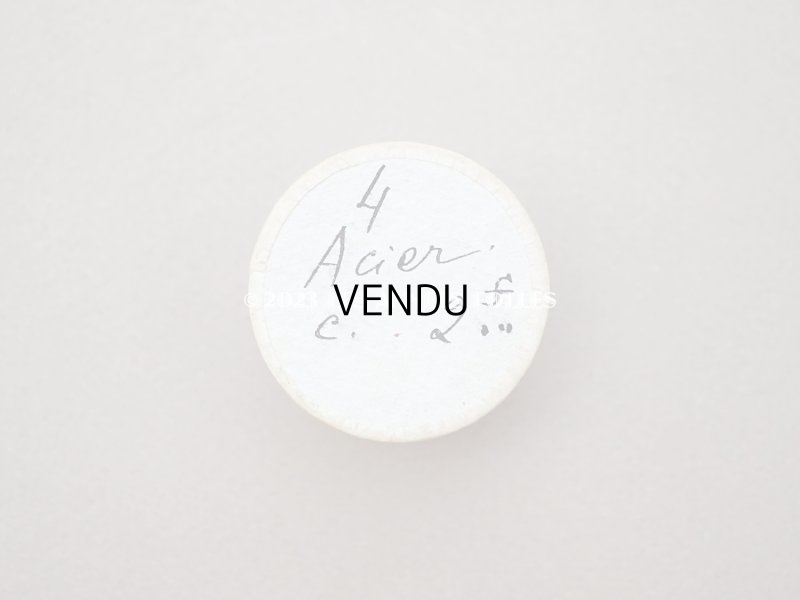 画像6: 1900年頃 アンティーク ガラスの蓋の小さな紙箱 極小2mm　メタル製スパンコール入り - AUX ECUSSONS -