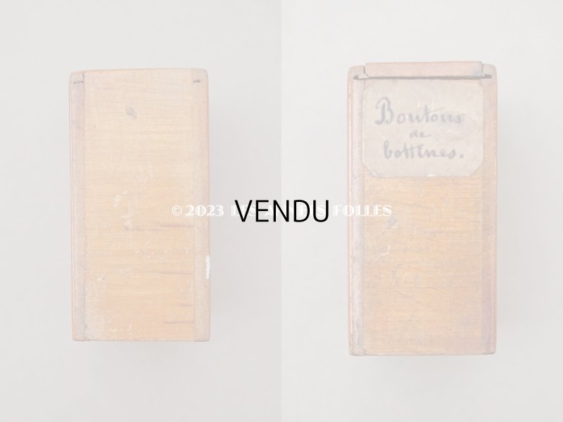 画像4: アンティーク ボンマルシェのエパングルケース 木箱 - AU BON MARCHE -