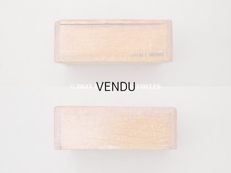 画像5: アンティーク ボンマルシェの小さなエパングルケース 木箱 - AU BON MARCHE -