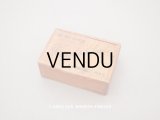 アンティーク ボンマルシェの小さなエパングルケース 木箱 - AU BON MARCHE -