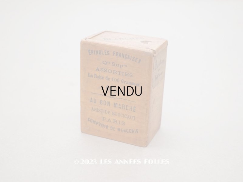 画像1: アンティーク ボンマルシェのエパングルケース 木箱 - AU BON MARCHE -
