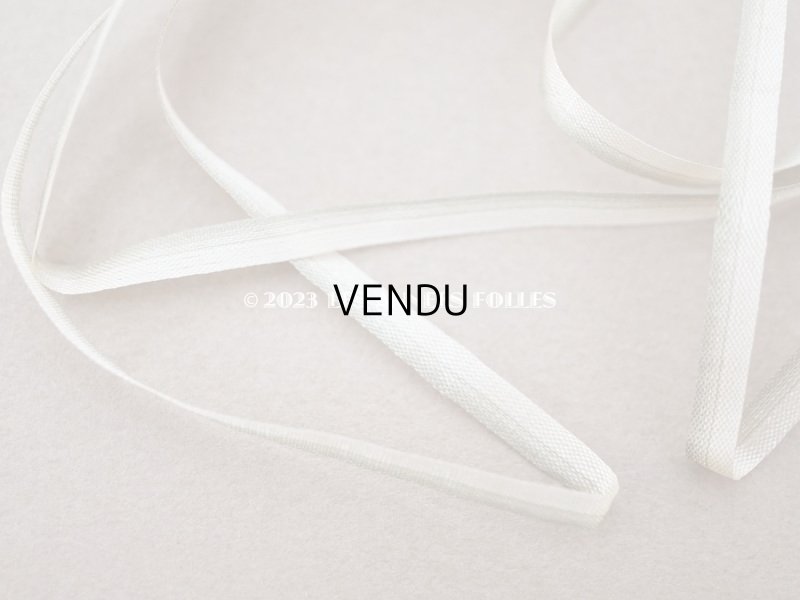 画像3: アンティーク  リボン刺繍 & ロココトリム用 シルク製 リボン 極細3mm幅 グリーン RUBANS TRIANON 