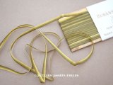 アンティーク  リボン刺繍 & ロココトリム用 シルク製 リボン 1.8m 極細3mm幅 グリーン RUBANS TRIANON 15