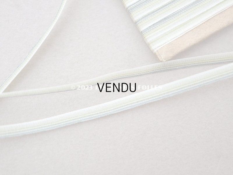 画像3: アンティーク  リボン刺繍 & ロココトリム用 シルク製 リボン 4.75m 極細3mm幅 グリーン RUBANS TRIANON 108