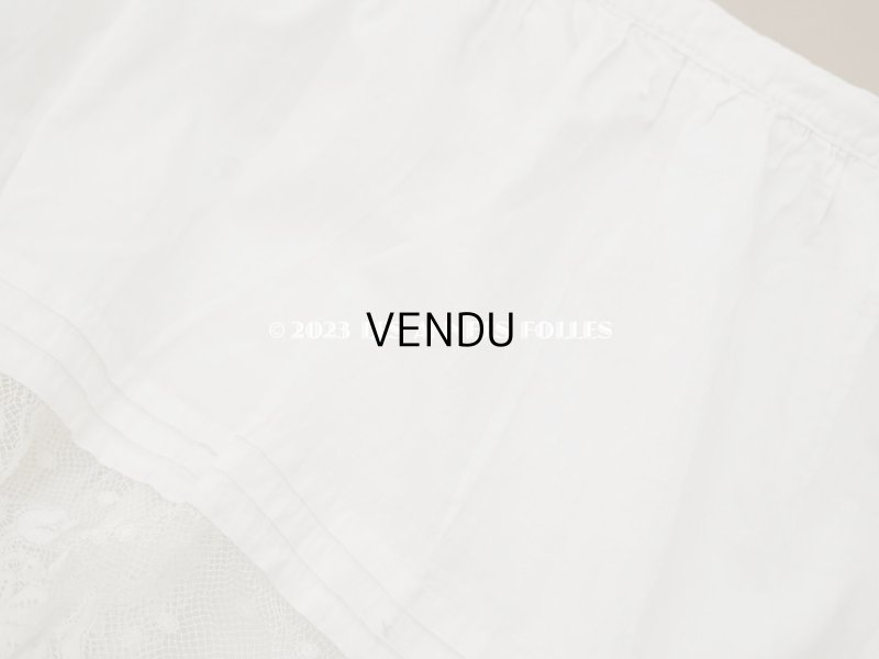 画像5: 1900年頃 アンティーク  ドレスの裾  4段のヴァランシエンヌレース 