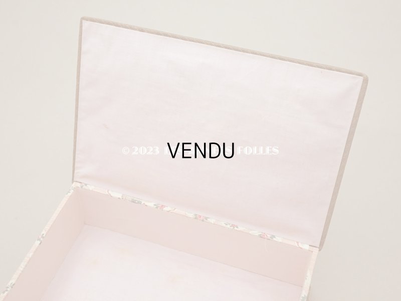 画像5: 1900年頃 アンティーク ローズパニエ柄　カルトナージュボックス 