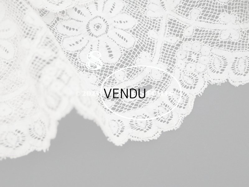 画像20: 1900年頃 アンティーク  ドレスの裾  4段のヴァランシエンヌレース 