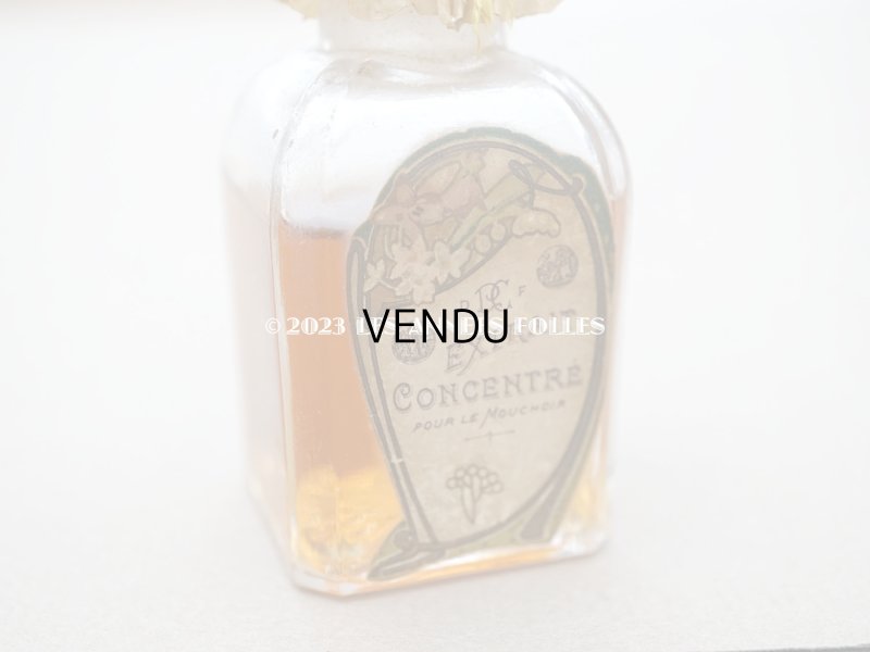 画像5: 未開封 アンティーク  鈴蘭&菫の小さなパフュームボトル クリスタル製 EXTRAIT CONCENTRE POUR LE MOUCHOIR  