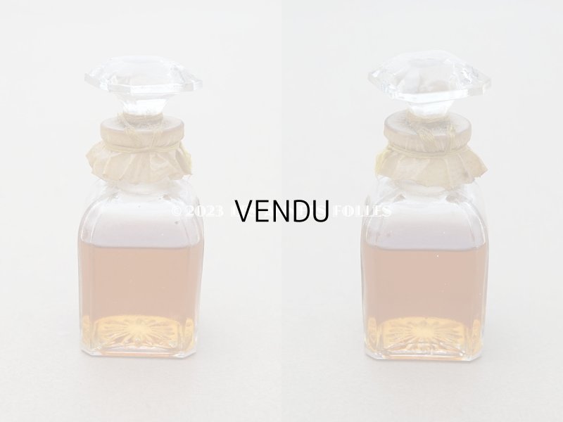 画像3: 未開封 アンティーク  鈴蘭&菫の小さなパフュームボトル クリスタル製 EXTRAIT CONCENTRE POUR LE MOUCHOIR  
