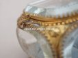 画像11: 19世紀末 アンティーク ジュエリーボックス スモーキーブルーのシルククッション FRANCINE
