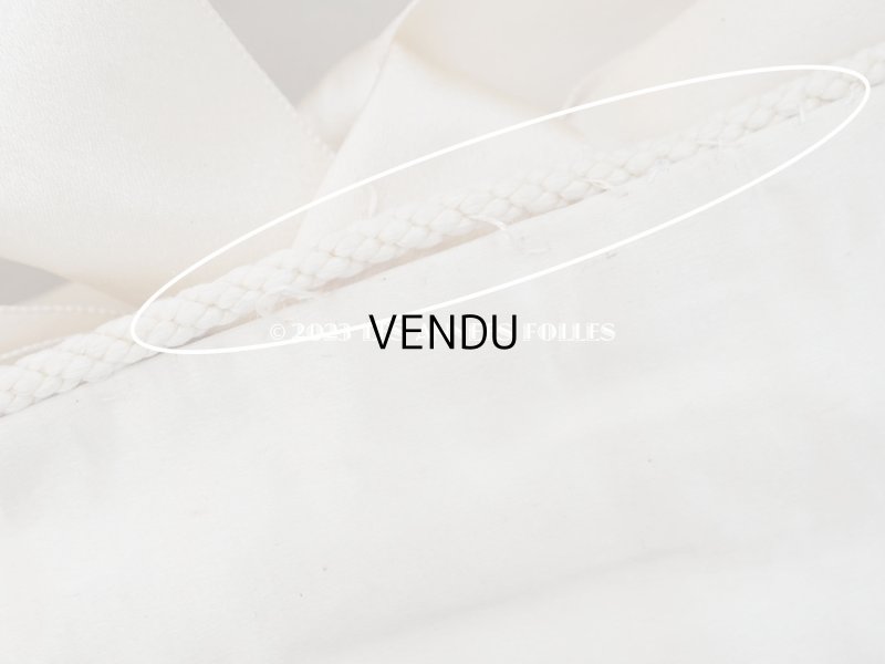 画像12: アンティーク シルク製 勿忘草のハンキーケース リボン付き ハンカチ用ポシェット JEANNE