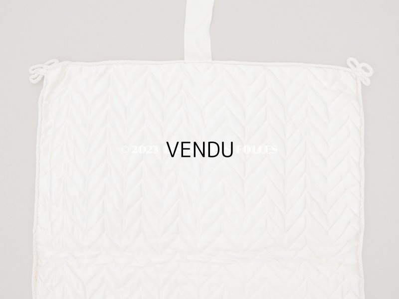 画像13: アンティーク シルク製 勿忘草のハンキーケース リボン付き ハンカチ用ポシェット JEANNE