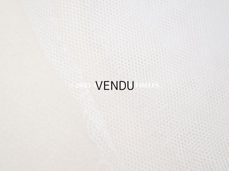 画像3: アンティーク シルク製 チュールレース地 140cm幅　ローズグレイ