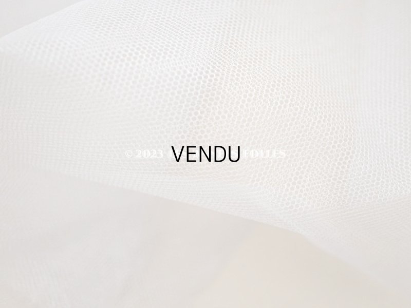 画像6: アンティーク シルク製 チュールレース地 140cm幅　ローズグレイ