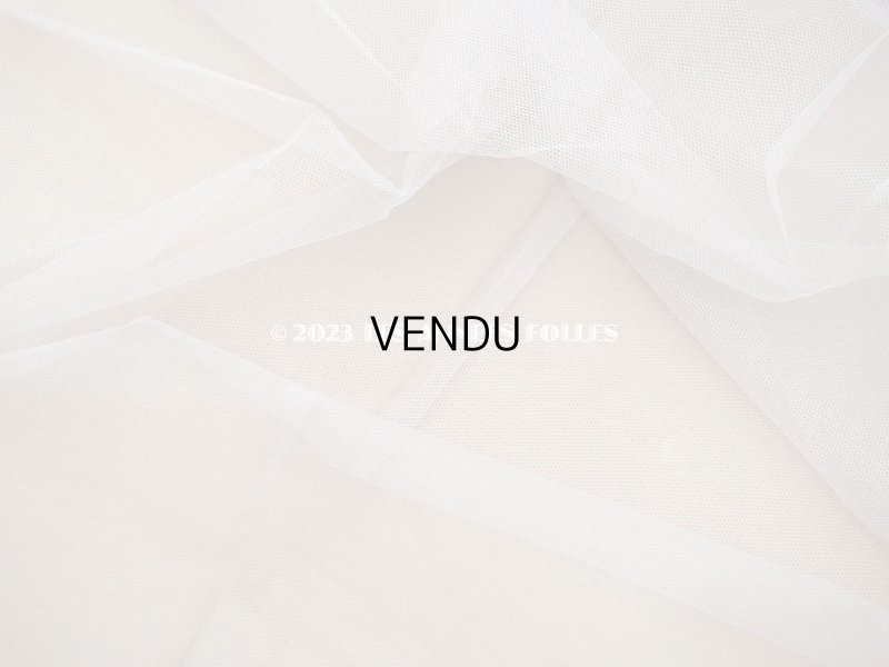 画像5: アンティーク シルク製 チュールレース地 140cm幅　ローズグレイ