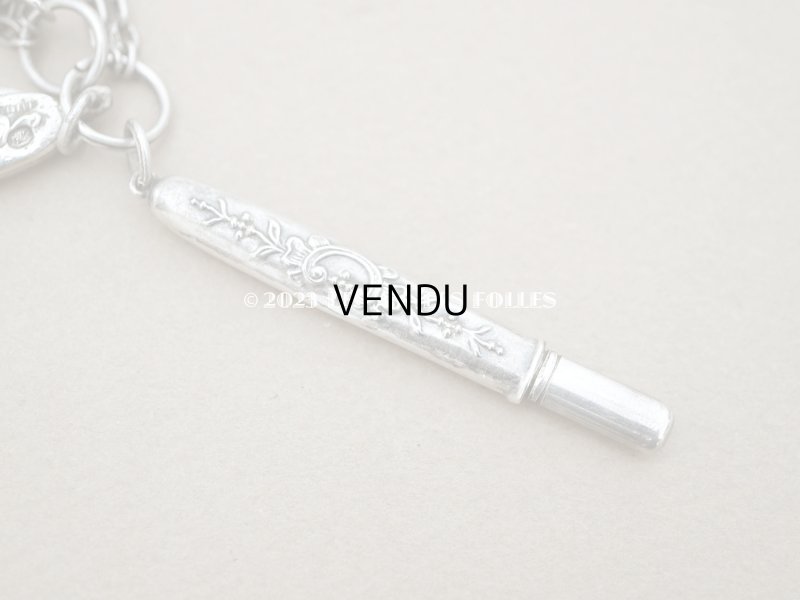 画像11: アンティーク ドール用 シルバー製 とても小さなシャトレーヌ