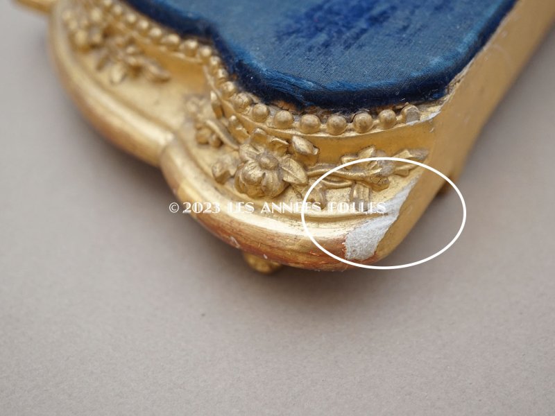 画像11: 19世紀 アンティーク 薔薇模様 木製の台座 ゴールド 